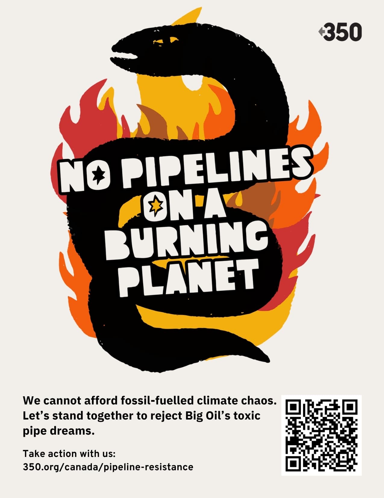 350 Canada: No pipelines on a burning planet. Take action with us at 350.org/canada/pipeline-resistance